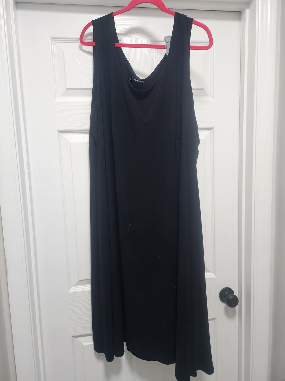 Black Sleeveless Swing Dress - Women